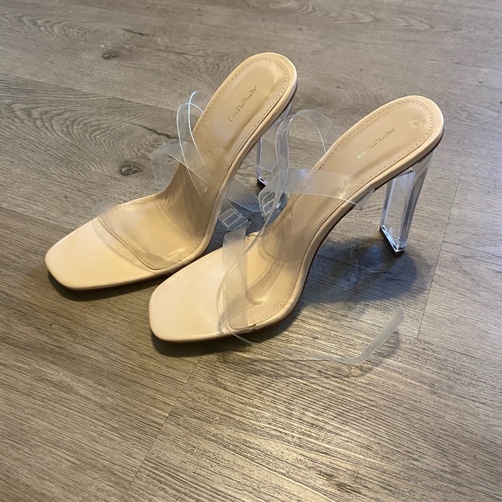 Pretty Little Things Clear Heels